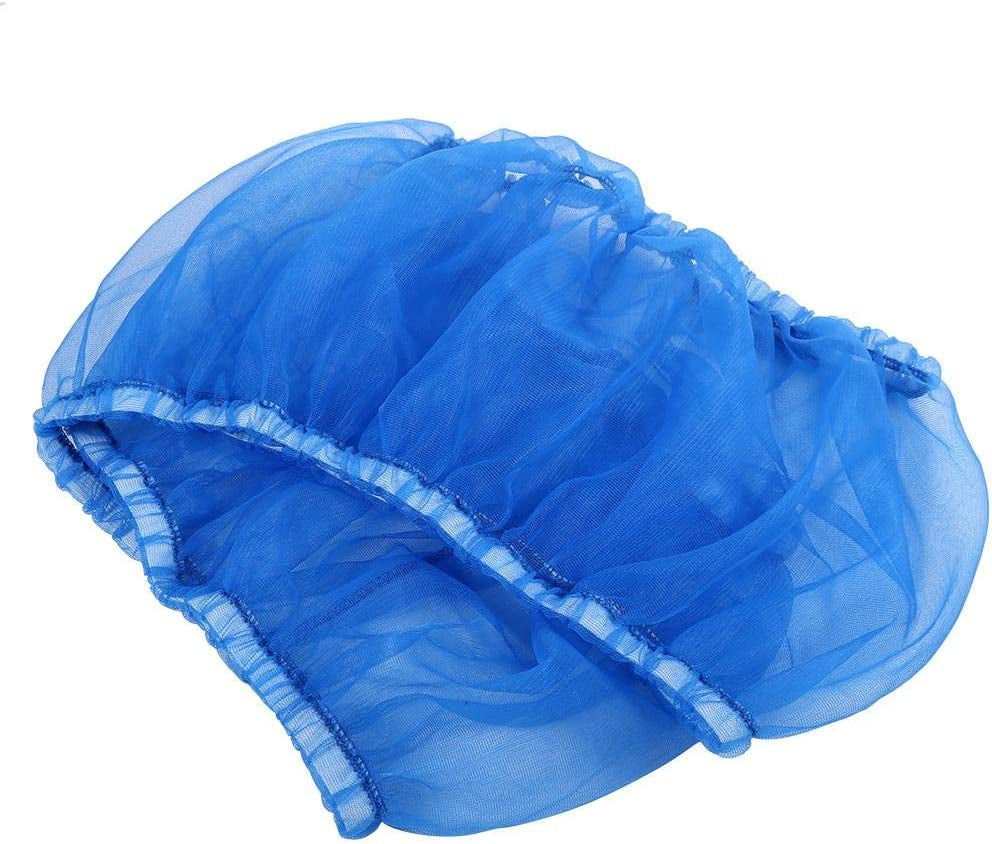 Bird Cage Cover Nylon Mesh Ventilated Skirt Seed Catcher for Pet Parrot Cage Accessories Blue