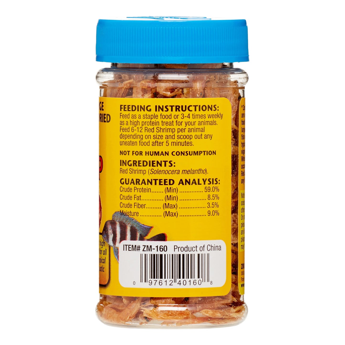 Large Sun-Dried Red Shrimp Fish & Aquatic Pet Food, 0.5 Oz