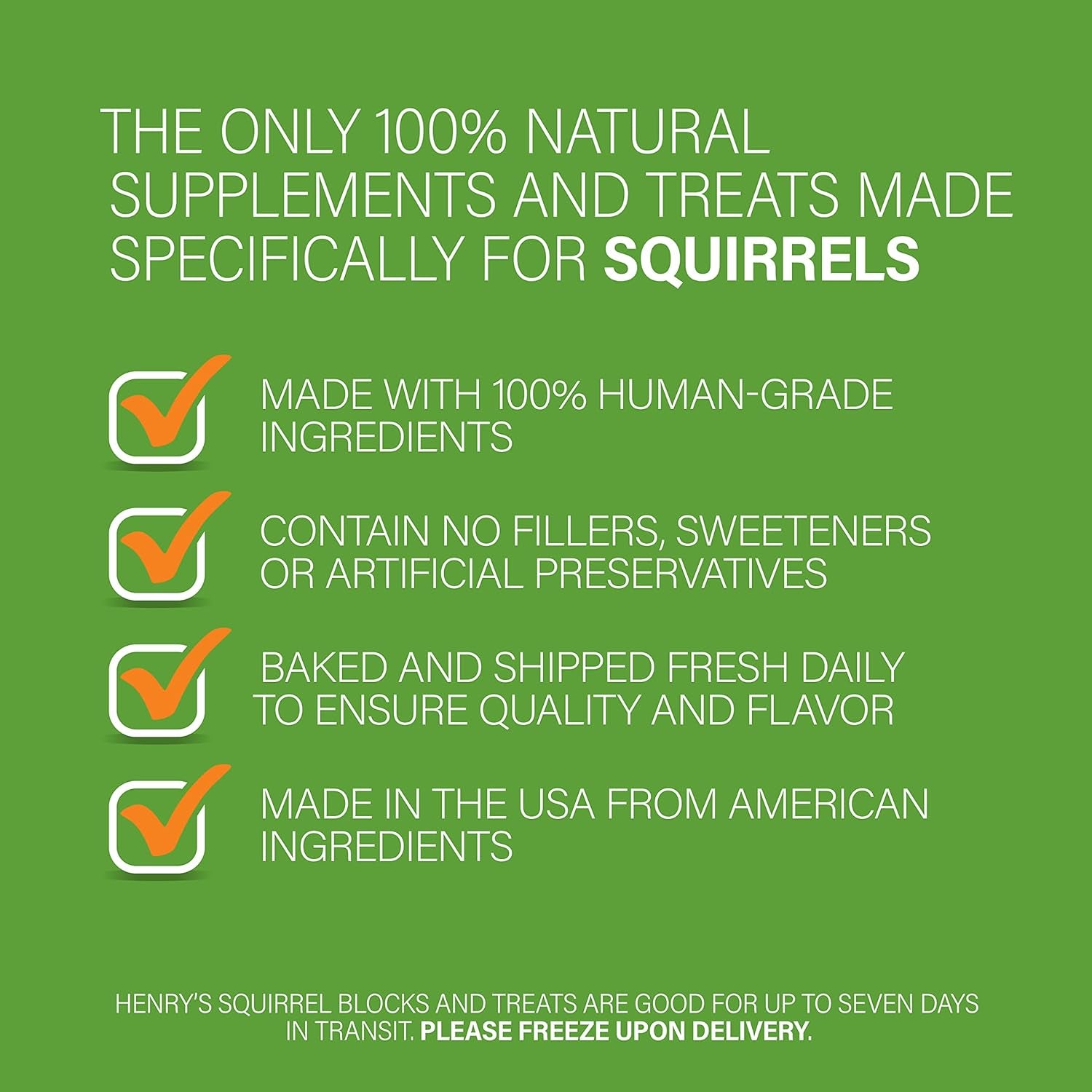 Henry'S Picky Blocks - Nutritionally Complete Rodent Blocks – Food for Squirrels, Flying Squirrels, and Chipmunks, 11 Ounces (2-Pack)