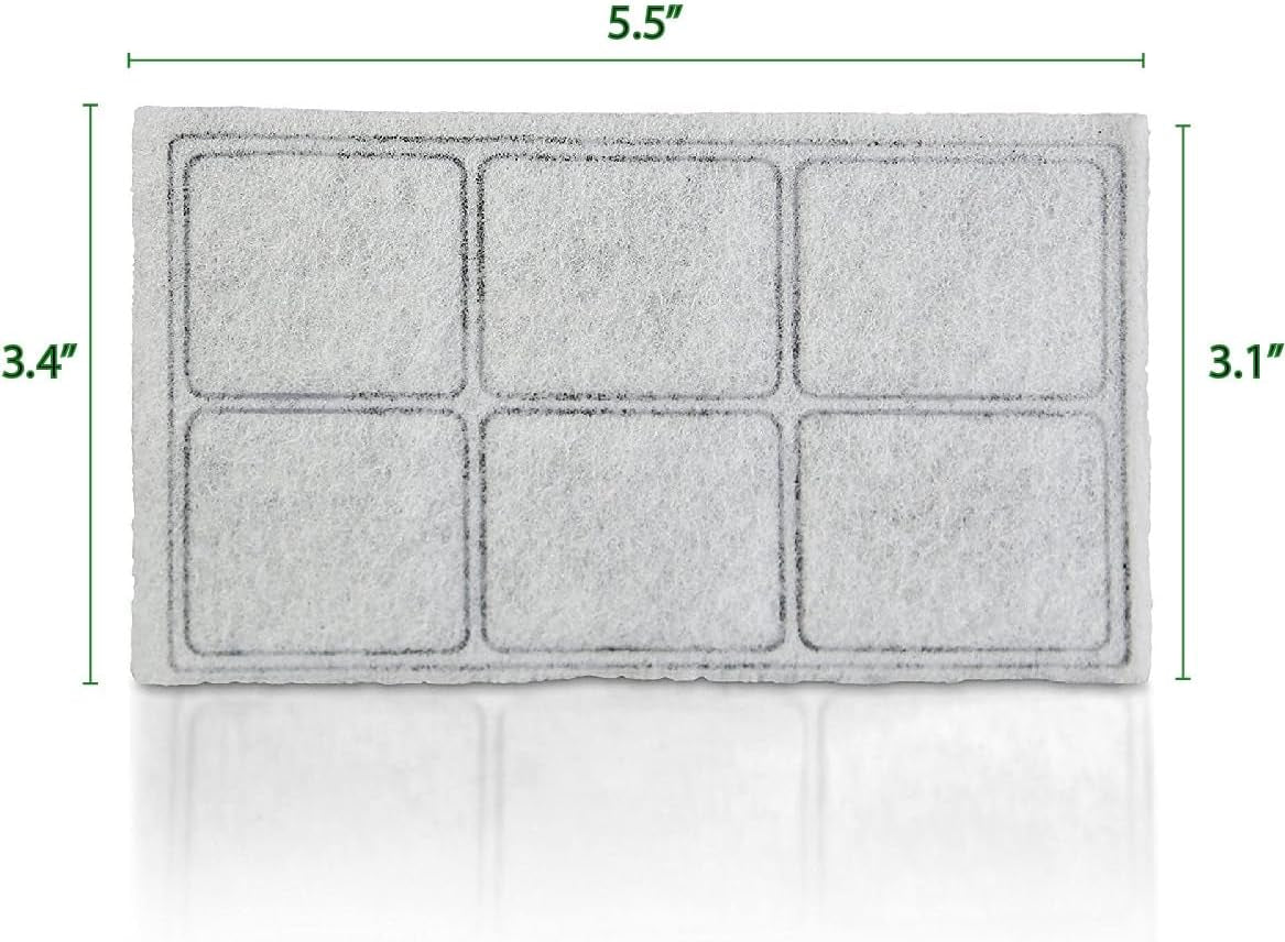 Premium Charcoal Water Filter Replacement Compatible with Drinkwell Platium Pet Fountain - 12 Packs