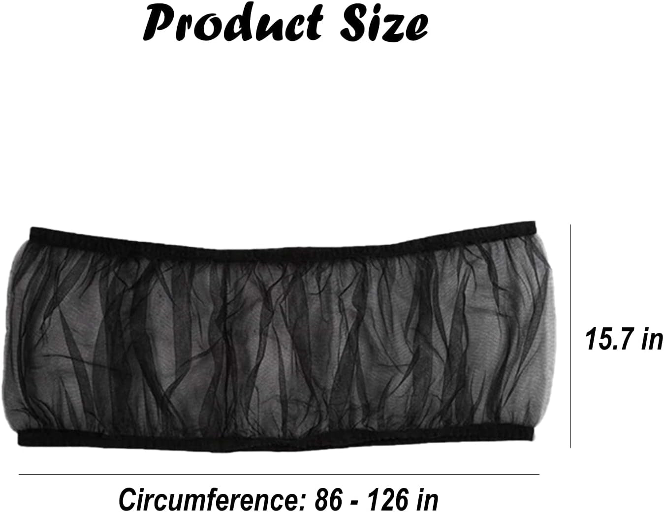 Bird Cage Seed Catcher, Airy Gauze Seeds Bird Cage Cover Guard Dust-Proof Universal Birdcage Accessories Parrot Bird Nylon Mesh Net Cover Stretchy Shell Skirt Traps Cage Basket (XL, Black)