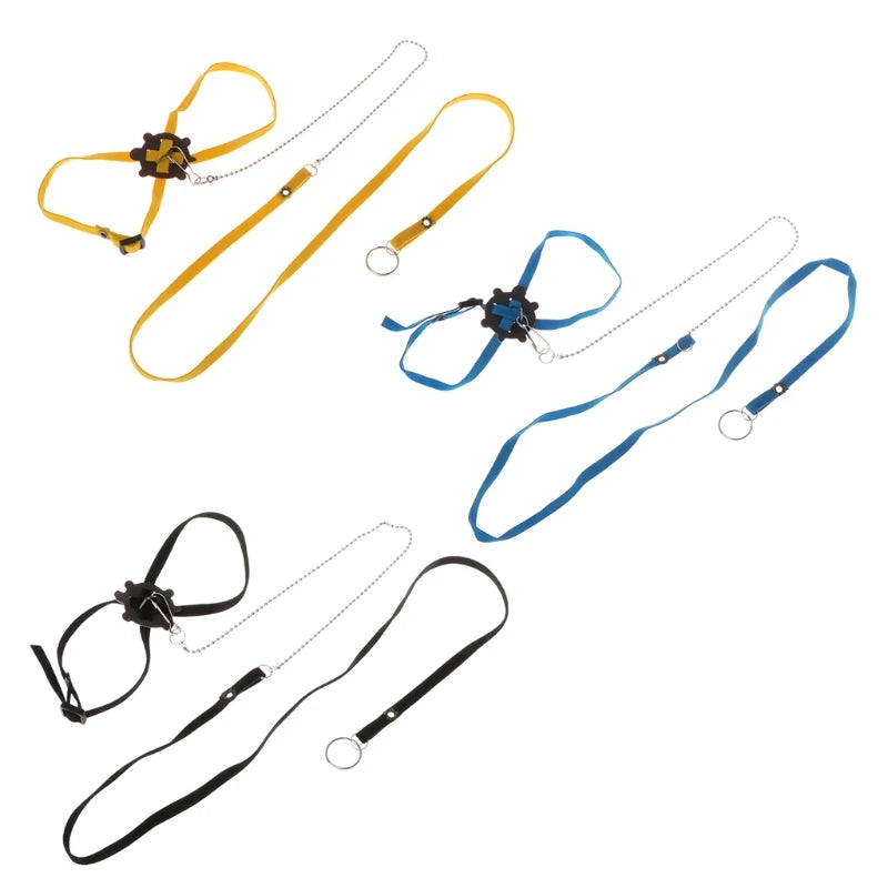 Pet Harness Reptile Leash Turtle Lizard Adjustable Outdoor Training Soft Strap Tortoise Reptile Adjustable Leashes