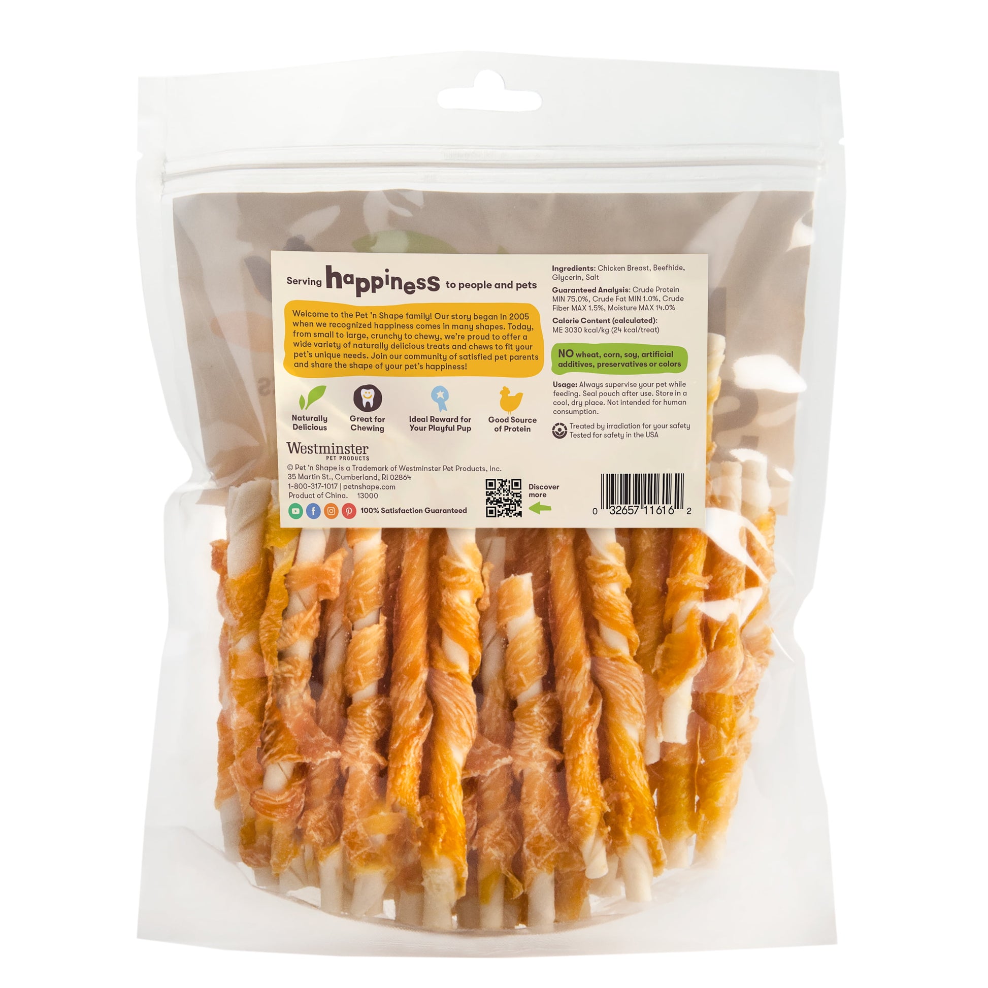 Hide Twists - Chicken Wrapped Rawhide Dog Treats - Small Twist - 1 Pound