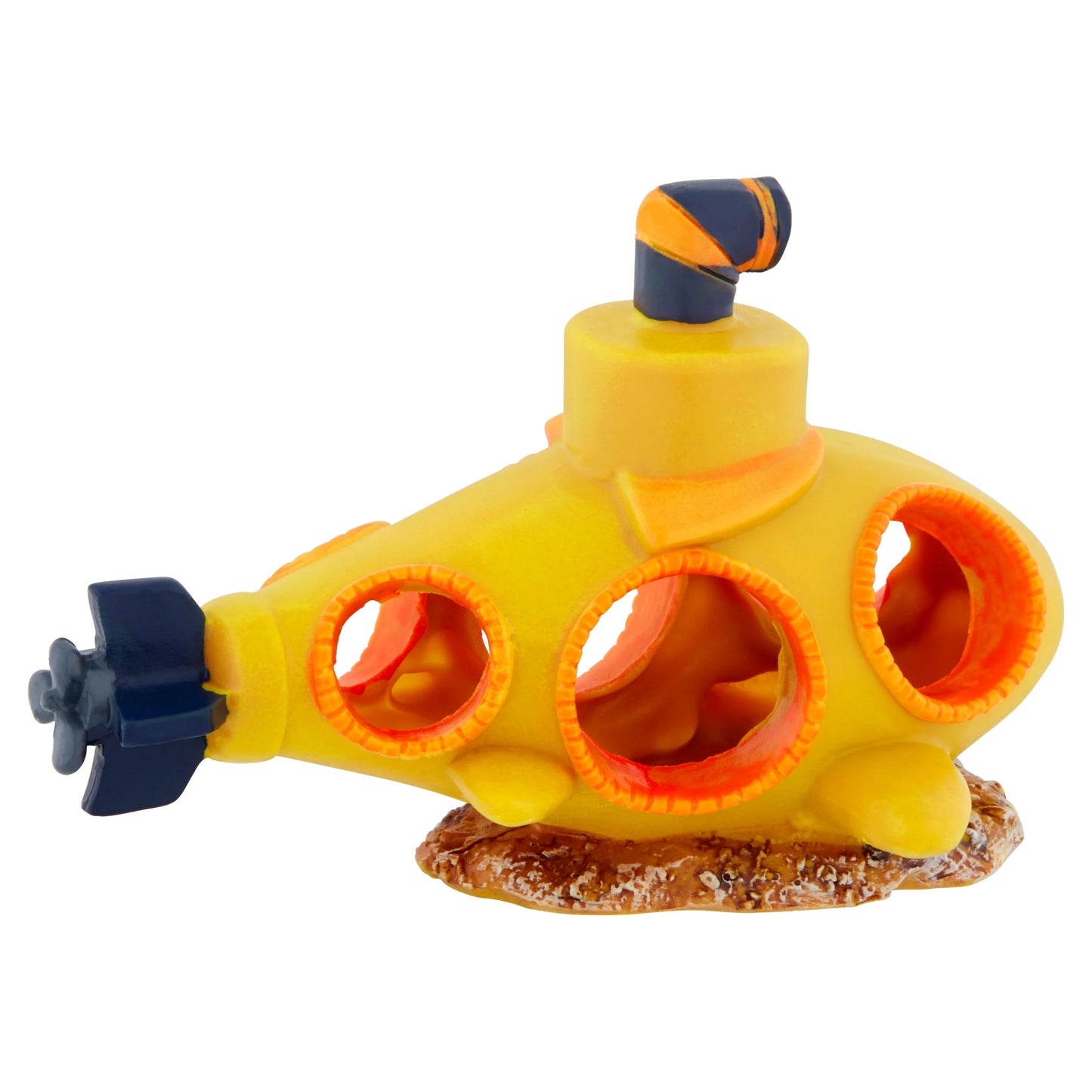 Yellow Submarine Glow in the Dark Polyresin Aquarium Ornament