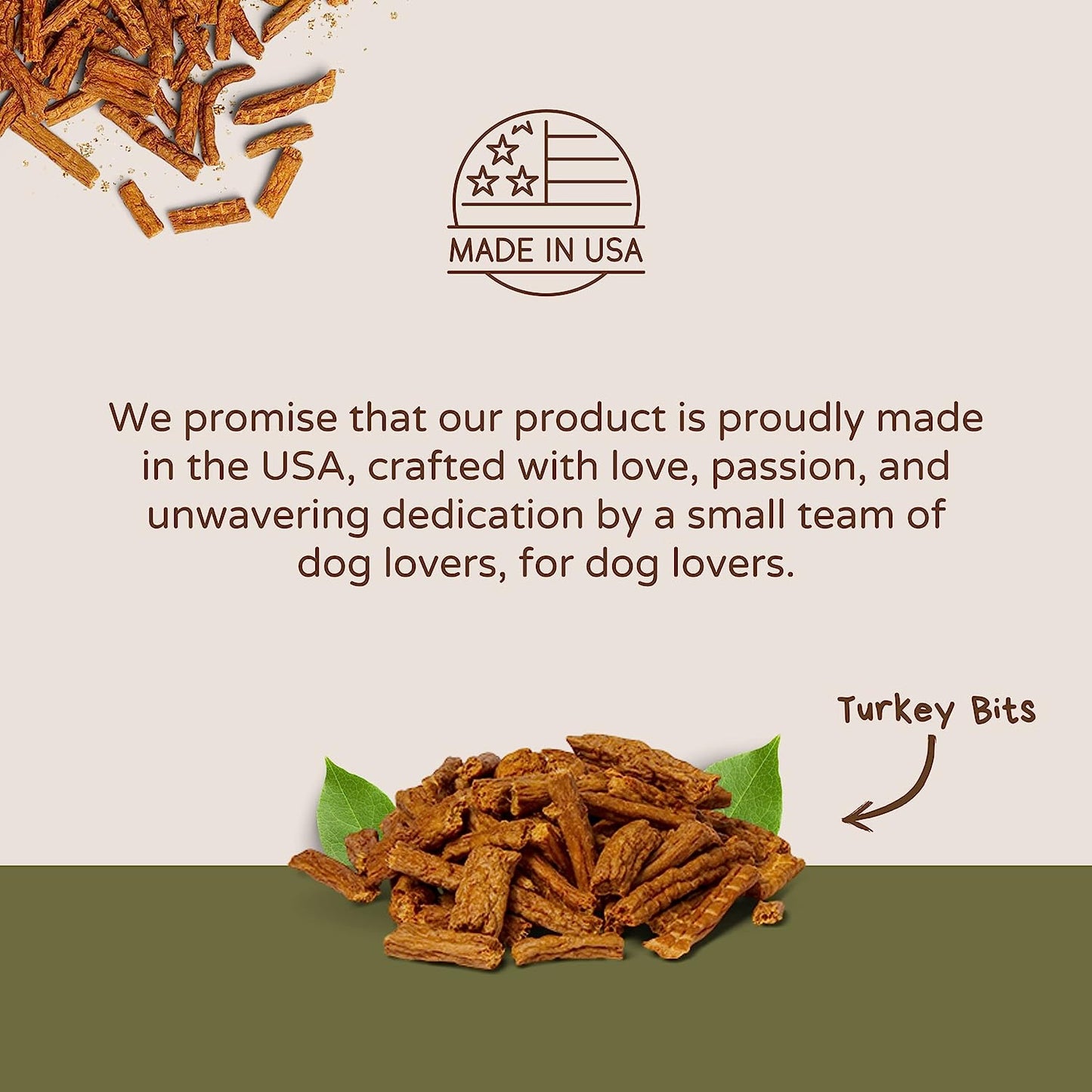 All Natural Bits Dog Treats, 8 Ounces (Turkey Bits)