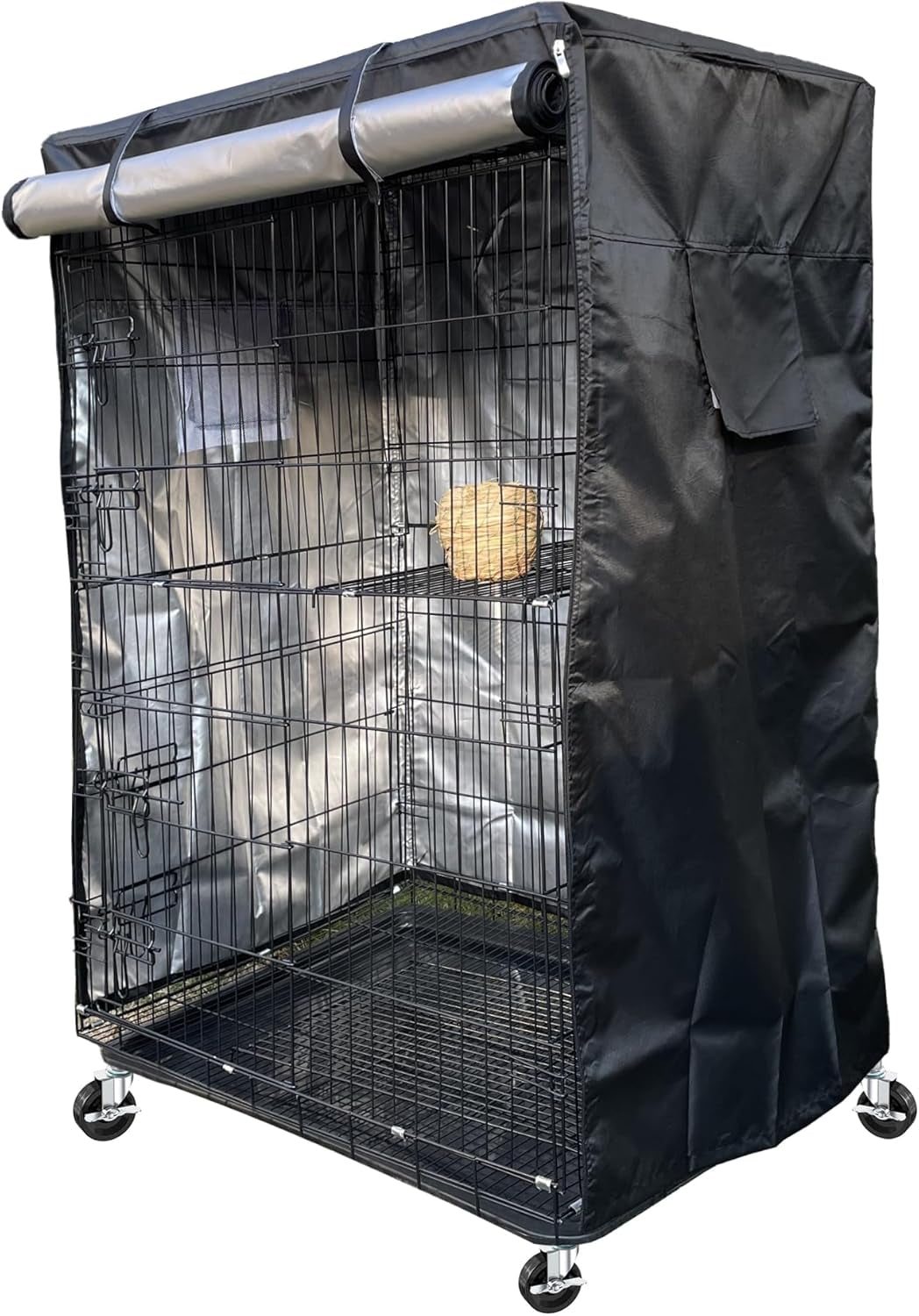 Birdcage Cover, Universal Bird Cage Cover Good Night Blackout, Parrot Cage Cover Breathable, Washable Parrot Cage Cover, Black, 20 "W X 20 "D X 30 "H