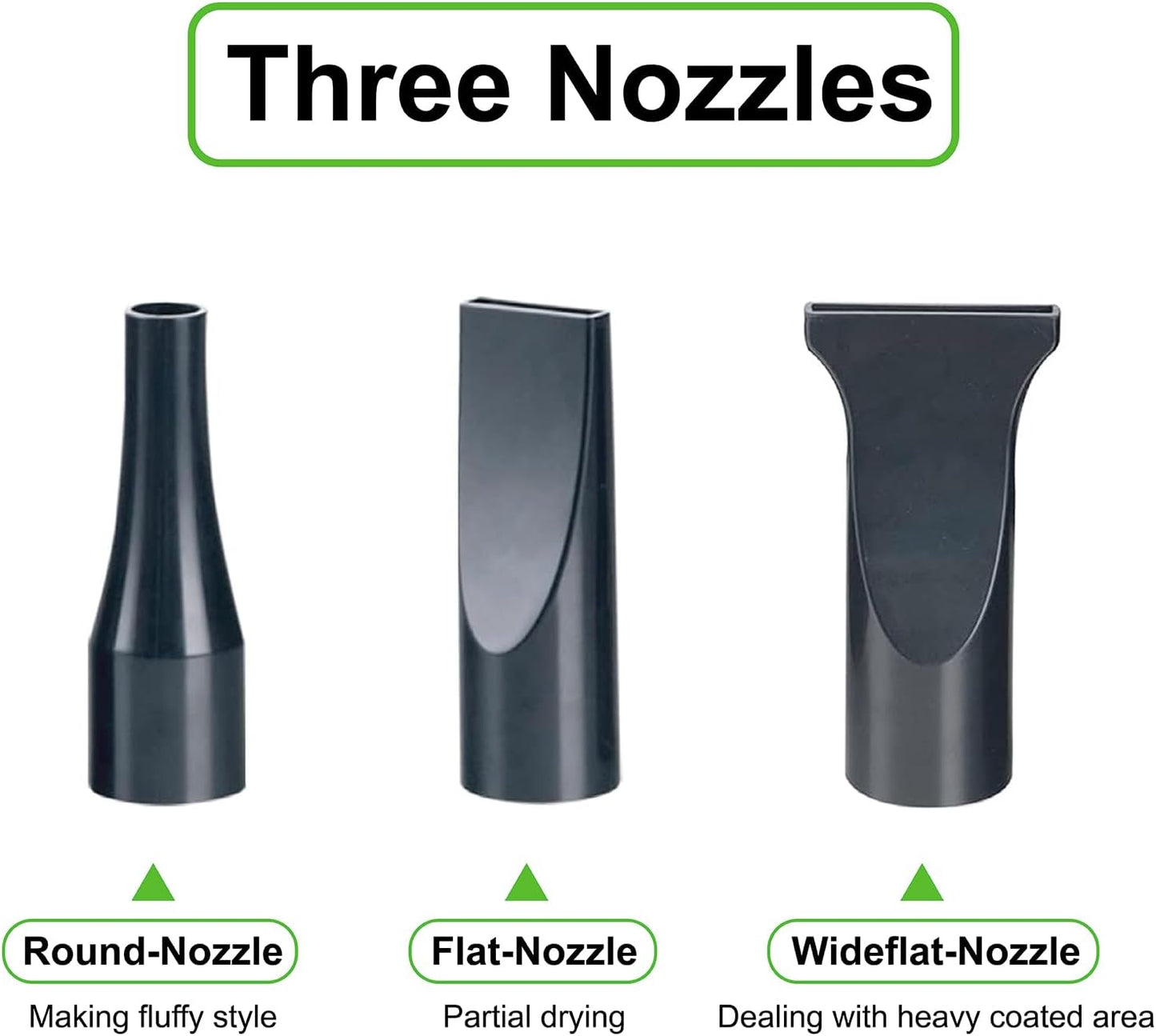 Dog Dryer, High Velocity Professional Pet Grooming Dryer with Heater, Adjustable Speed Dog Blow Dryer, 3 Nozzles and a Comb, Pink (2400W)