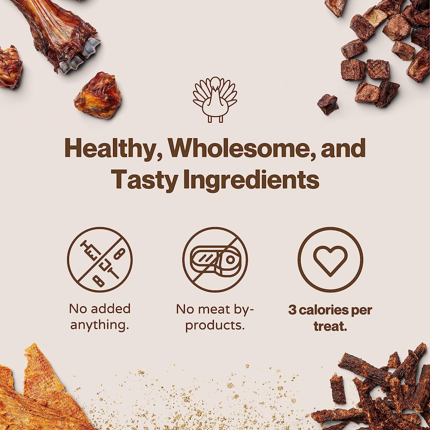 All Natural Bits Dog Treats, 8 Ounces (Turkey Bits)